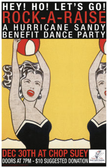 Win Tickets ($20): Rock-A-Raise @ Chop Suey | Music, Dancing, Burlesque, Prizes, Benefit For Hurricane Sandy Relief Rock-A-Raise @ Chop Suey, Seattle
